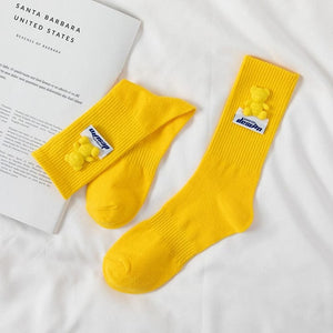 Witty Socks Socks Yellow - Yellow Bear / 1 Pair Witty Socks Pawsitively Pretty Collection