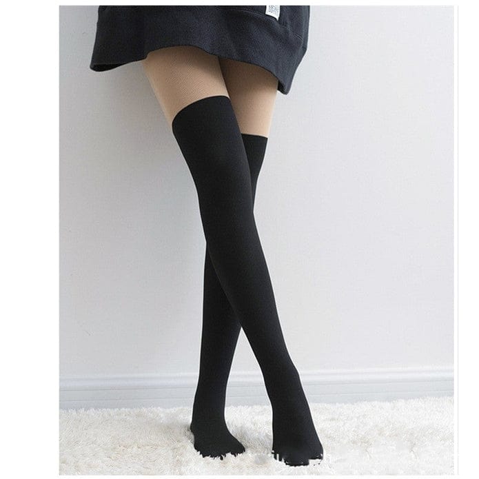 Witty Socks Stockings Witty Socks HIGH-KNEE Natural Pantyhose