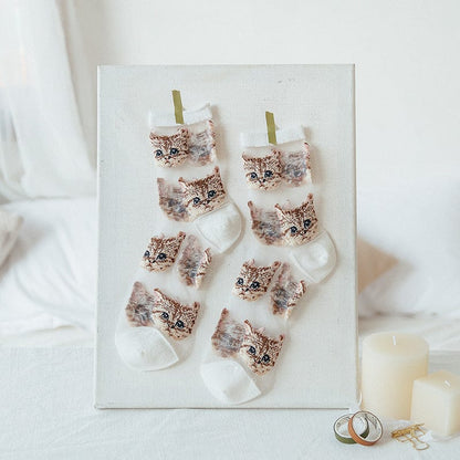 Witty Socks White / Pair / 1 Pair Witty Socks Kitty Cat Collection