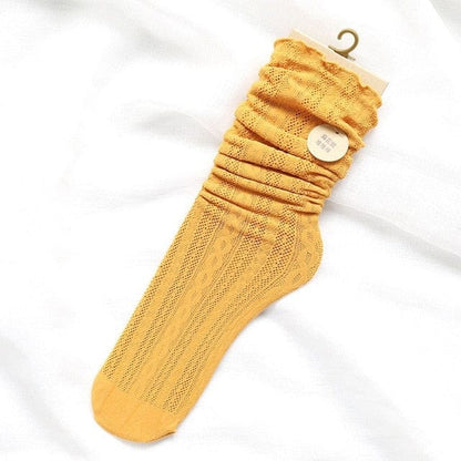 Witty Socks Yellow / Pair / 1 Pair Witty Socks Hollow Out Collection